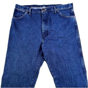 Vintage Wrangler Jeans Mens 38x34 Blue Dark Wash Cowboy Cut Western 13MWZ